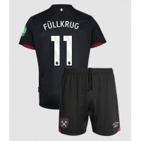 Maglia Calcio West Ham United Niclas Fullkrug #11 Seconda Divisa Bambino 2024-25 Manica Corta (+ pantaloncini)